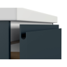 Тумба под раковину подвесная CERSANIT MODUO 80 для COMO 80 темно-серый 69347